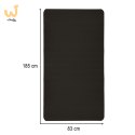 Mata fitness do ćwiczeń jogi gruba 185x83x1,5 cm czarna