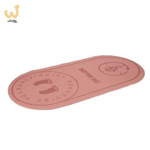 Mata fitness do ćwiczeń jogi skakania na skakance wygłuszająca antypoślizgowa 125x61.5x0,6 cm różowa Mata fitness do ćwiczeń jogi skakania na skakance wygłuszająca antypoślizgowa 125x61.5x0,6 cm różowa