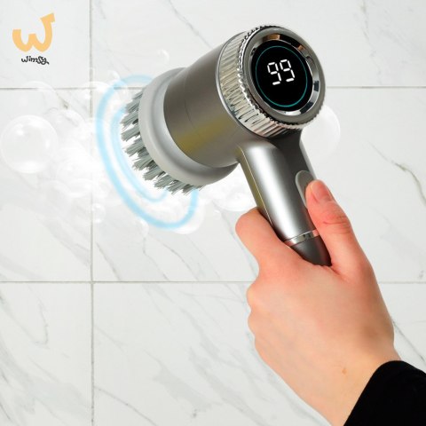 Szczotka myjka elektryczna do czyszczenia 5w1 do łazienki podłogi fug basenu LED Szczotka myjka elektryczna do czyszczenia 5w1 do łazienki podłogi fug basenu LED