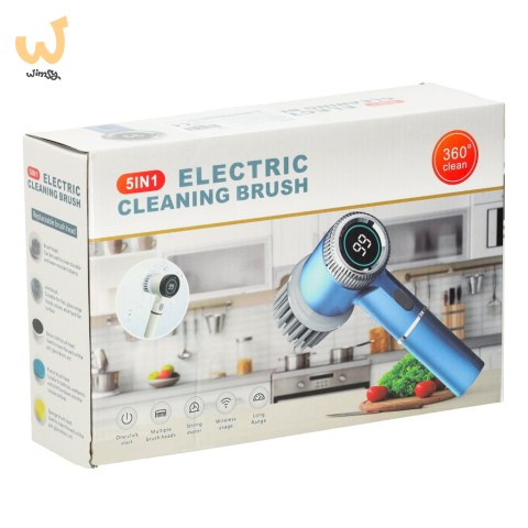 Szczotka myjka elektryczna do czyszczenia 5w1 do łazienki podłogi fug basenu LED Szczotka myjka elektryczna do czyszczenia 5w1 do łazienki podłogi fug basenu LED