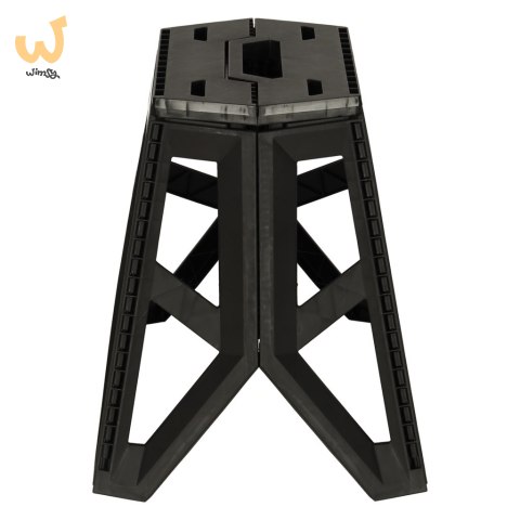 Taboret składany krzesełko turystyczne kempingowe przenośne 40 cm czarny Taboret składany krzesełko turystyczne kempingowe przenośne 40 cm czarny