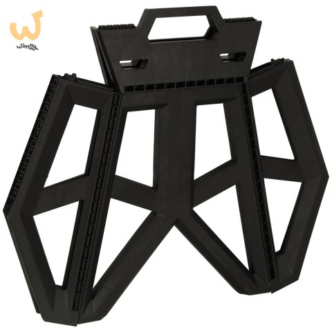 Taboret składany krzesełko turystyczne kempingowe przenośne 40 cm czarny Taboret składany krzesełko turystyczne kempingowe przenośne 40 cm czarny