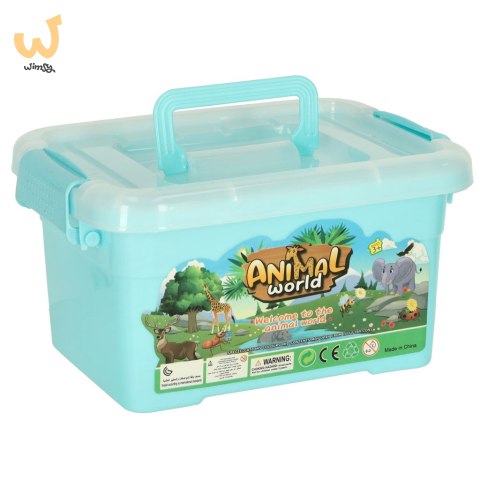 Figurki zwierzęta zoo zestaw do zabawy 19 el. Figurki zwierzęta zoo zestaw do zabawy 19 el.