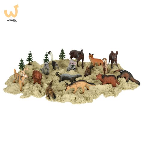Figurki zwierzęta zoo zestaw do zabawy 19 el. Figurki zwierzęta zoo zestaw do zabawy 19 el.