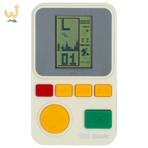 Gra elektroniczna zręcznościowa konsola przenośna biała Gra elektroniczna zręcznościowa konsola przenośna biała