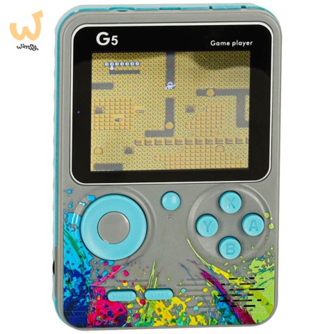 Konsola przenośna do gier mini retro szara Konsola przenośna do gier mini retro szara