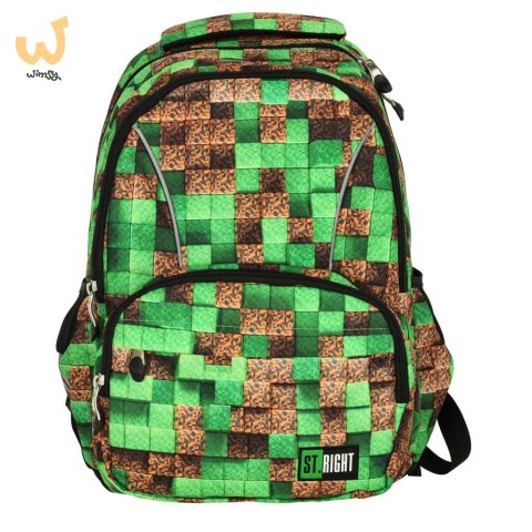 Plecak szkolny młodzieżowy St. Right Pixel Cubes Plecak szkolny młodzieżowy St. Right Pixel Cubes