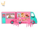 Samochód dla lalek kamper food truck zestaw 21 el.