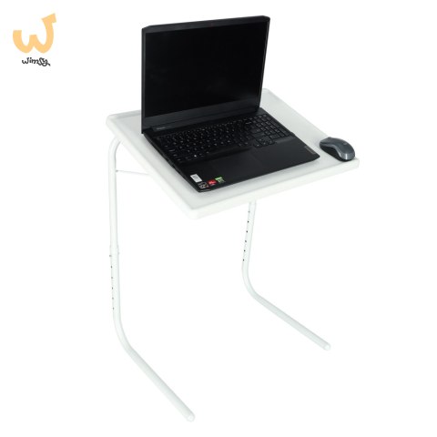 Stolik boczny pod laptopa składany 52x40 cm biały Stolik boczny pod laptopa składany 52x40 cm biały