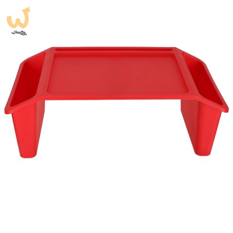 Stolik pod laptopa z organizerem czerwony Stolik pod laptopa z organizerem czerwony