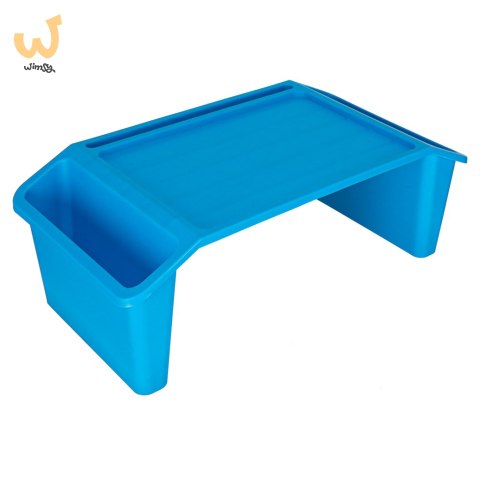 Stolik pod laptopa z organizerem niebieski Stolik pod laptopa z organizerem niebieski