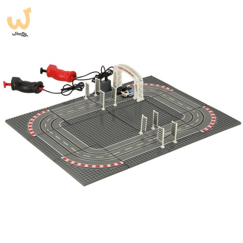 Tor samochodowy wyścigowy policyjny elektryczny + 2 auta klocki konstrukcyjne GD-01 Tor samochodowy wyścigowy policyjny elektryczny + 2 auta klocki konstrukcyjne GD-01