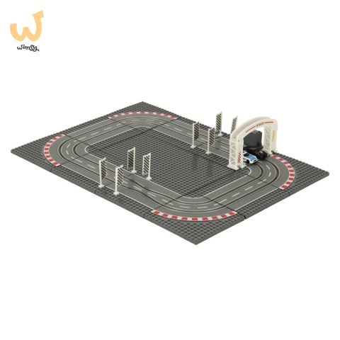 Tor samochodowy wyścigowy policyjny elektryczny + 2 auta klocki konstrukcyjne GD-01 Tor samochodowy wyścigowy policyjny elektryczny + 2 auta klocki konstrukcyjne GD-01