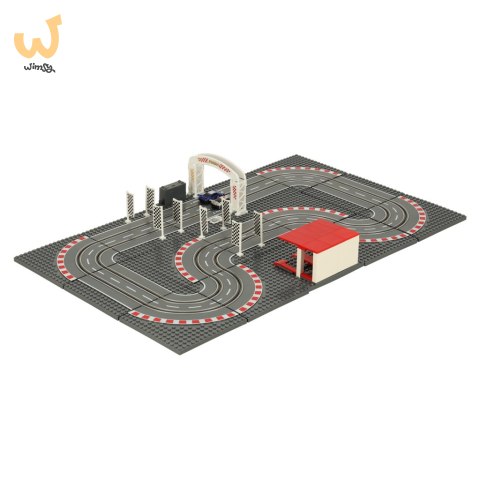 Tor samochodowy wyścigowy policyjny elektryczny + 2 auta klocki konstrukcyjne GD-02 Tor samochodowy wyścigowy policyjny elektryczny + 2 auta klocki konstrukcyjne GD-02