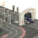 Tor samochodowy wyścigowy policyjny elektryczny + 2 auta klocki konstrukcyjne GD-02