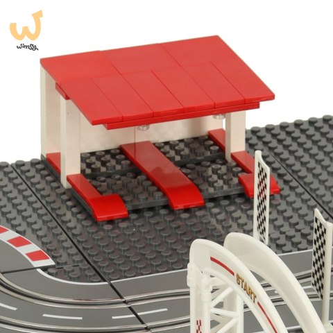 Tor samochodowy wyścigowy policyjny elektryczny + 2 auta klocki konstrukcyjne GD-02 Tor samochodowy wyścigowy policyjny elektryczny + 2 auta klocki konstrukcyjne GD-02