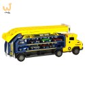 Tor wyścigowy samochodowy laweta transporter 6 el. żółty