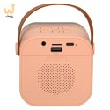 Zestaw do karaoke 2 mikrofony + głośnik przenośny BLUETOOTH USB LED różowy