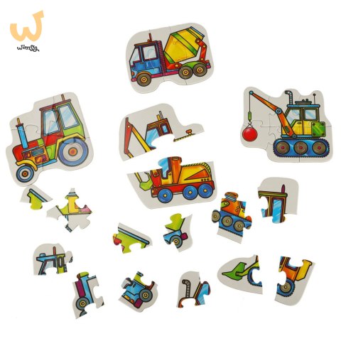 ALEXANDER Puzzle dla maluszków - maszyny budowlane 2+ ALEXANDER Puzzle dla maluszków - maszyny budowlane 2+