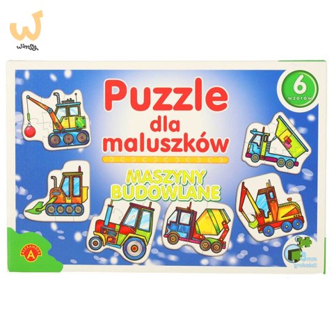 ALEXANDER Puzzle dla maluszków - maszyny budowlane 2+ ALEXANDER Puzzle dla maluszków - maszyny budowlane 2+