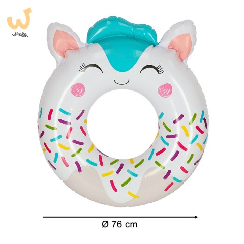 INTEX 59266 Kółko do pływania koło dmuchane ponton plażowy jednorożec max 40kg INTEX 59266 Kółko do pływania koło dmuchane ponton plażowy jednorożec max 40kg