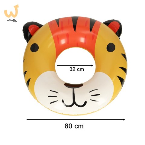 Kółko do pływania koło dmuchane tygrysek 80cm max 60kg Kółko do pływania koło dmuchane tygrysek 80cm max 60kg