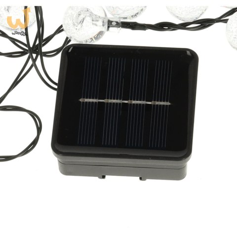 Lampki ogrodowe solarne kulki 7m 50LED ciepły biały Lampki ogrodowe solarne kulki 7m 50LED ciepły biały