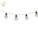 Lampki ogrodowe solarne żarówki girlanda loft 10LED