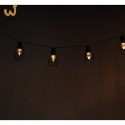 Lampki ogrodowe solarne żarówki girlanda loft 10LED