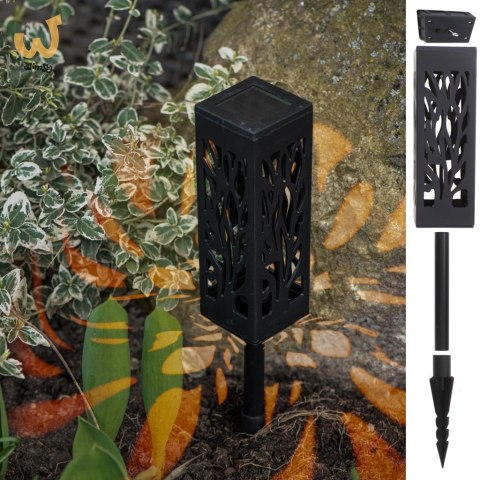 Lampy lampiony solarne stojące dekoracyjne 4 sztuki Lampy lampiony solarne stojące dekoracyjne 4 sztuki