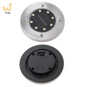 Lampy ogrodowe solarne najazdowe gruntowe 8LED 4szt. zimny biały