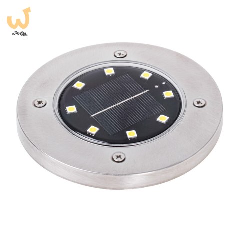 Lampy ogrodowe solarne najazdowe gruntowe 8LED 4szt. zimny biały Lampy ogrodowe solarne najazdowe gruntowe 8LED 4szt. zimny biały