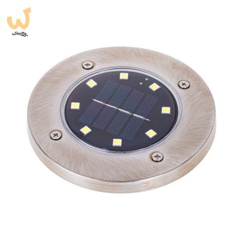 Lampy solarne gruntowe najazdowe ogrodowe 8LED 4szt. ciepły biały Lampy solarne gruntowe najazdowe ogrodowe 8LED 4szt. ciepły biały