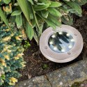 Lampy solarne gruntowe najazdowe ogrodowe 8LED 4szt. ciepły biały