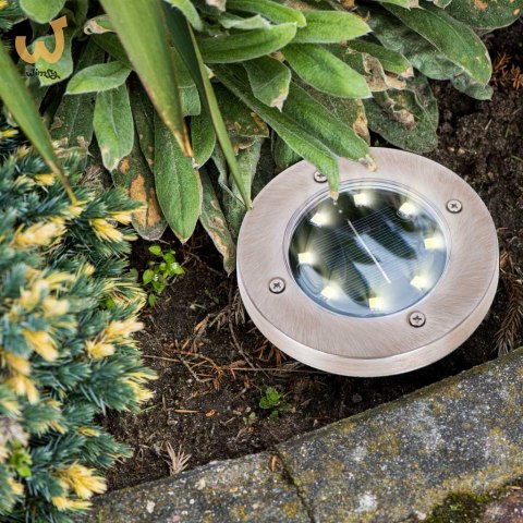 Lampy solarne gruntowe najazdowe ogrodowe 8LED 4szt. ciepły biały Lampy solarne gruntowe najazdowe ogrodowe 8LED 4szt. ciepły biały