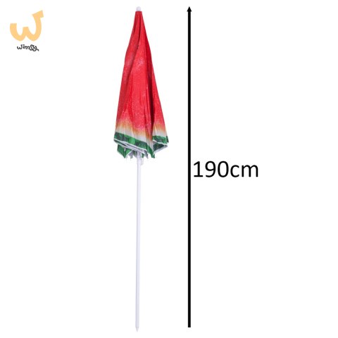 Parasol ogrodowy plażowy regulowany łamany 150cm arbuz Parasol ogrodowy plażowy regulowany łamany 150cm arbuz
