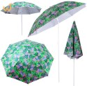 Parasol ogrodowy plażowy regulowany łamany 150cm liście