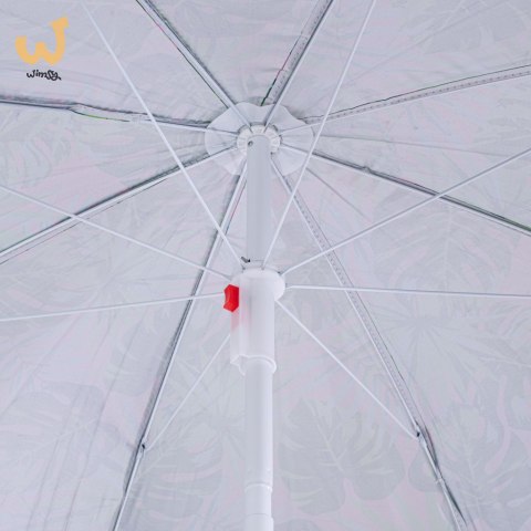 Parasol ogrodowy plażowy regulowany łamany 150cm liście Parasol ogrodowy plażowy regulowany łamany 150cm liście