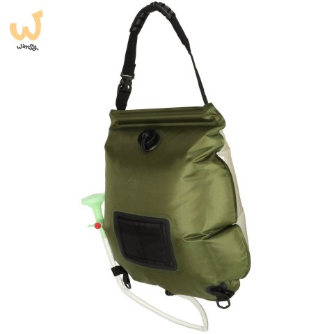 Prysznic turystyczny solarny polowy kempingowy 20L XXL z termometrem Prysznic turystyczny solarny polowy kempingowy 20L XXL z termometrem