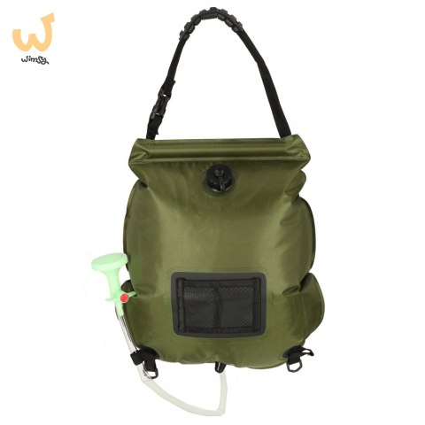 Prysznic turystyczny solarny polowy kempingowy 20L XXL z termometrem Prysznic turystyczny solarny polowy kempingowy 20L XXL z termometrem