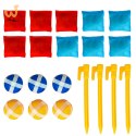 Rzut do celu rzutki na rzepy 2w1 zestaw animacyjny piłki woreczki 21el.