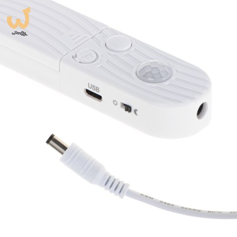 Taśma LED na baterie USB czujnik ruchu 2M zimny biały Taśma LED na baterie USB czujnik ruchu 2M zimny biały