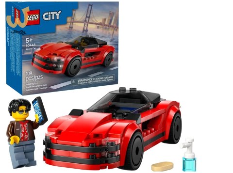 LEGO CITY 60448 Czerwony samochód sportowy LEGO CITY 60448 Czerwony samochód sportowy