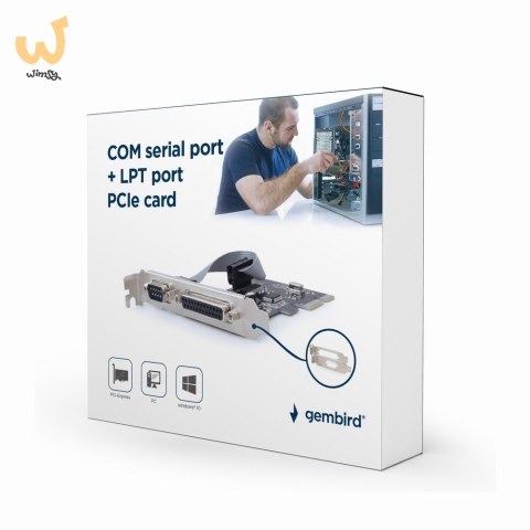 Kontroler GEMBIRD PEX-COMLPT-01 (COM (RS-232), Paralell (LPT)) Kontroler GEMBIRD PEX-COMLPT-01 (COM (RS-232), Paralell (LPT))