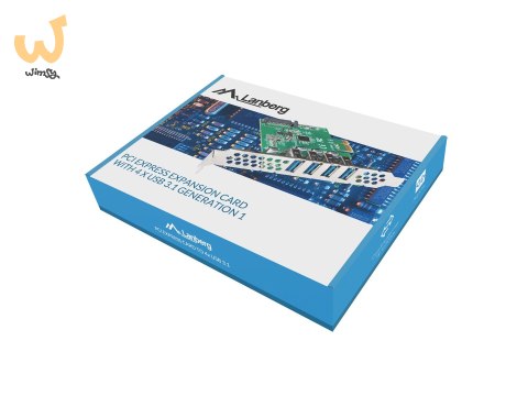 LANBERG KARTA PCI-E X1 -> 4X USB-A 3.1 GEN1 ŚLEDŹ LOW PROFILE PCE-US3-004 LANBERG KARTA PCI-E X1 -> 4X USB-A 3.1 GEN1 ŚLEDŹ LOW PROFILE PCE-US3-004