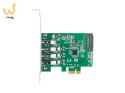 LANBERG KARTA PCI-E X1 -> 4X USB-A 3.1 GEN1 ŚLEDŹ LOW PROFILE PCE-US3-004
