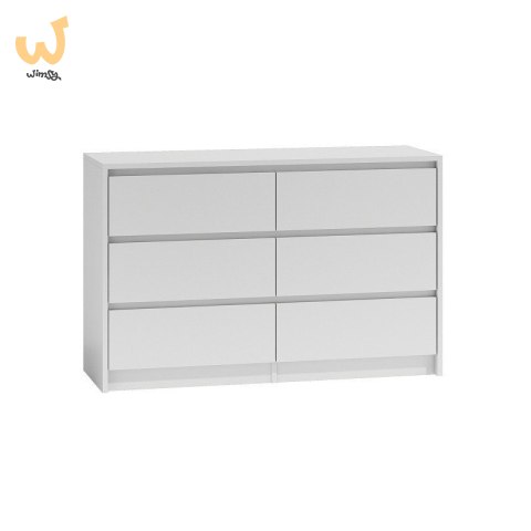 K120 KARO KOMODA 6 SZUFLAD BIAŁY K120 KARO KOMODA 6 SZUFLAD BIAŁY