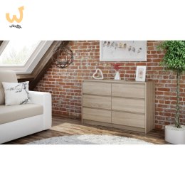 K120 KARO KOMODA 6 SZUFLAD SONOMA