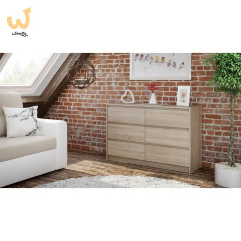 K120 KARO KOMODA 6 SZUFLAD SONOMA K120 KARO KOMODA 6 SZUFLAD SONOMA