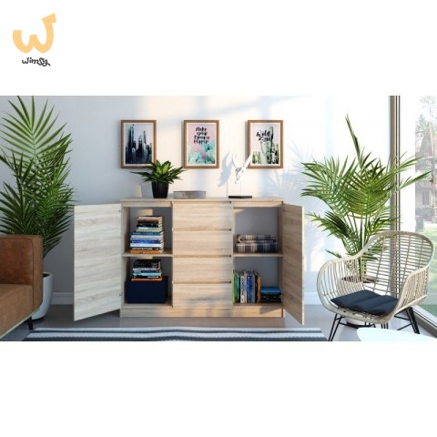KOMODA 2 DRZWI 4 SZUFLADY SONOMA KOMODA 2 DRZWI 4 SZUFLADY SONOMA